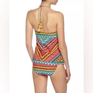 Nanette Lepore Bayamo Goddess Multicolored Geometric Tankini Two Piece Swimsuit